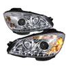 SPYDER 5042255 | Spyder Mercedes Benz W204 C-Class DRL LED Projector Headlights - Chrome - (PRO-YD-MBW20408-DRL-C); 2008-2011 Alternate Image 1