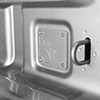 Builtright Industries 110015 | BuiltRight Industries 2020 Jeep Gladiator Bed Plug Plate Cover (Alum) - Silver; 2020-2024 Alternate Image 2