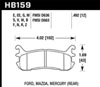 Hawk Performance HB159G.492 | Hawk 97-02 Ford Escort (Inc. LX/Sport) / 94-03 Mazda Miata DTC-60 Race Rear Brake Pads (D636); 1997-2002 Alternate Image 2