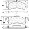 Stoptech 308.00520 | StopTech Street Brake Pads Pontiac Bonneville 11 Rear Drum, Front; 1971-1974 Alternate Image 1