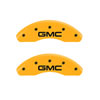 MGP 34002SGMCYL | 4 Caliper Covers Engraved Front & Rear GMC Yellow finish black ch; 2013-2017 Alternate Image 2