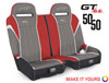 PRP Seats a65 | PRP Polaris RZR S 900/XP 1000/Turbo/Turbo S GT/S.E. 50/50 Front Suspension Bench Seat; 2014-2022 Alternate Image 1