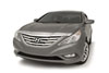 AVS 620034 | 11-14 Hyundai Sonata Aeroskin Low Profile Hood Shield - Chrome; 2011-2014 Alternate Image 2