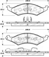 Stoptech 308.03240 | StopTech Street Brake Pads Ford Taurus exc Police Pkg, Front; 1990-1992 Alternate Image 1