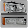 SPYDER 5064912 | xTune Chevrolet Silverado 1500/2500/3500 / Chevrolet Silverado 1500HD / Chevrolet Silverado 2500HD Crystal Headlights W/ Bumper Lights - Chrome; 2003-2007 Alternate Image 6