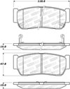 Stoptech 308.09541 | StopTech Street Brake Pads Kia Sedona, Rear; 2006-2006 Alternate Image 1