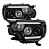 SPYDER 5081711 | Spyder Toyota Tacoma Projector Headlights - Light Bar DRL - Black - (PRO-YD-TT12-LBDRL-BK); 2012-2015 Alternate Image 2