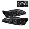 SPYDER 5010414 | Spyder Ford Mustang 1PC Halo LED ( Replaceable LEDs ) Projector Headlights - Smoke - (PRO-YD-FM94-1PC-AM-SMC); 1994-1998 Alternate Image 2