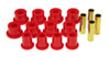 Prothane 18-1006 | 89-99 Toyota Truck 4wd Rear Spring & Shackle Bushings - Red; 1989-1999 Alternate Image 1