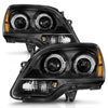 ANZO 111530 | 2007-2012 GMC Acadia Projector Headlights Balck Housing; 2007-2012 Alternate Image 1