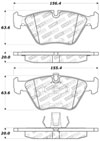 Stoptech 309.07250 | StopTech Sport Brake Pads BMW 525i, Front; 2001-2010 Alternate Image 2