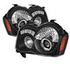 SPYDER 5070166 | Spyder Jeep Grand Cherokee Projector Headlights - LED Halo - LED ( Replaceable LEDs ) - Black - High H1 (Included) - Low (Not Included) - (PRO-YD-JGC08-HL-BK); 2008-2010 Alternate Image 2