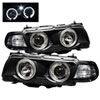 SPYDER 5008862 | Spyder BMW E38 7-Series HID TYPE 1PC Halo Amber Projector Headlights - Black - (PRO-YD-BMWE3899-HID-HL-BK); 1999-2001 Alternate Image 1