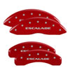 MGP 35015SESCRD | 4 Caliper Covers Engraved Front & Rear Escalade Red finish silver ch; 2007-2020 Alternate Image 7