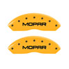 MGP 42007SMOPYL | 4 Caliper Covers Engraved Front & Rear MOPAR Yellow finish black ch; 2012-2012 Alternate Image 2