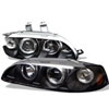 SPYDER 5010841 | Spyder Honda Civic 2/3DR 1PC Halo Projector Headlights - Black - (PRO-YD-HC921P-23D-AM-BK); 1992-1995 Alternate Image 2