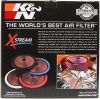 K&N Engineering 661401xr | K&N X-Stream Top Filter X-Stream 14in OD - Red Alternate Image 2