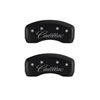 MGP 35002SCADRD | 4 Caliper Covers Engraved Front & Rear Cursive/Cadillac Red finish silver ch; 2004-2009 Alternate Image 3