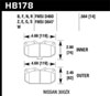 Hawk Performance HB178G.564 | Hawk 06-07 WRX / 89-96 Nissan 300ZX / 89-93 Skyline GT-R DOTC-60 Front Race Pads; 2006-2007 Alternate Image 2