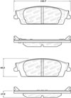 Stoptech 308.17070 | StopTech Street Brake Pads Chevrolet Suburban Police Pkg, Rear; 2015-2018 Alternate Image 2