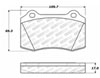 Stoptech 305.05920 | StopTech Street Select Brake Pads Dodge Viper, Front; 1992-2002 Alternate Image 1