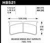 Hawk Performance hb521b.800 | Hawk Wilwood Superlite SL4R 7420 HPS 5.0 Brake Pads Alternate Image 2