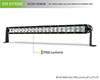 DV8 Offroad bs20e100w5w | SL 8 Slim 20in Light Bar Slim 100W Spot 5W CREE LED - Black Alternate Image 6