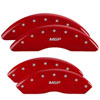 MGP 14008SMGPRD | MGP 4 Caliper Covers Engraved Front & Rear MGP Red finish silver ch; 2009-2016 Alternate Image 7