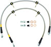 Stoptech 95040504 | StopTech 90-93 Acura Integra / 90-91 Honda CRX Si Rear Disc Rear SS Brake Lines; 1990-1993 Alternate Image 4