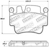 Stoptech 308.09170 | StopTech Street Brake Pads Porsche Cayman Iron Disc, Front; 2006-2006 Alternate Image 1