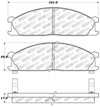 Stoptech 309.03330 | StopTech Sport Brake Pads Nissan Pickup, Front; 1995-2004 Alternate Image 1