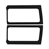 DEI 50268 | 18-23 Jeep Wrangler JL 2-Door Boom Mat Rear Side Window Trim - 2 Piece - Black; 2018-2023 Alternate Image 1