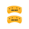 MGP 10222SSHOYL | 4 Caliper Covers Engraved Front & Rear SHO Yellow finish black ch; 2013-2018 Alternate Image 3