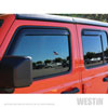 Westin 72-51499 | 2018-2019 Jeep Wrangler JL Unlimited Wade In-Channel Wind Deflector 4pc - Smoke; 2018-2024 Alternate Image 9