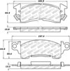 Stoptech 309.00520 | StopTech Sport Brake Pads Pontiac Bonneville 12 Rear Drum, Front; 1971-1974 Alternate Image 1