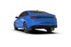 Rally Armor mf69urblkbl | 21-23 Hyundai Elantra (Will Not Fit Elantra N/N Line) Black UR Mud Flap w/ Blue Logo; 2021-2023 Alternate Image 3