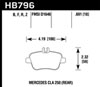 Hawk Performance HB796Z.691 | Hawk 14-17 Mercedes-Benz CLA 250 Performance Ceramic Street Rear Brake Pads; 2014-2017 Alternate Image 5