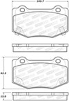 Stoptech 309.17180 | StopTech Sport Brake Pads Cadillac ATS V, Rear; 2016-2018 Alternate Image 2