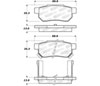 Stoptech 309.03741 | StopTech Sport Brake Pads Honda Prelude 2.0 Si, Rear; 1985-1987 Alternate Image 1