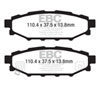 EBC dp31584c | 12+ Subaru BRZ 2.0 (solid rear rotors) Redstuff Rear Brake Pads; 2012-2023 Alternate Image 6