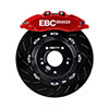 EBC bbk036red1 | Racing 08-21 Nissan 370Z Red Apollo-6 Calipers 355mm Rotors Front Big Brake Kit; 2008-2021 Alternate Image 2