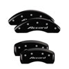 MGP 20211SMGPBK | MGP 4 Caliper Covers Engraved Front & Rear MGP Black finish silver ch; 2010-2011 Alternate Image 6