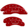 MGP 15215SMGPRD | MGP 4 Caliper Covers Engraved Front & Rear MGP Red finish silver ch; 2011-2016 Alternate Image 6