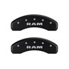 MGP 55001SRAMRD | 4 Caliper Covers Engraved Front & Rear RAM Red finish silver ch; 2012-2012 Alternate Image 3