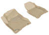 3D Maxpider l1ns02911502 | 3D MAXpider 2008-2013 Nissan Rogue Kagu 1st Row Floormat - Tan; 2008-2013 Alternate Image 1