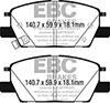 EBC dp63068 | 2018+ Chevrolet Equinox 1.5L Turbo (J60) Greenstuff Front Brake Pads; 2018-2023 Alternate Image 1