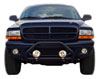 AVS 25923 | 97-04 Dodge Dakota (Behind Grille 3 Pc) High Profile Bugflector II Hood Shield - Smoke; 1997-2004 Alternate Image 1