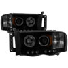 SPYDER 5078384 | Spyder Dodge Ram 1500 / Ram 1500 2500/3500 Projector Headlights - LED Halo - LED Black Smoke - (PRO-YD-DR02-HL-BSM); 2002-2005 Alternate Image 2