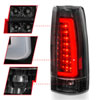 ANZO 311344 | 1999-2000 Cadillac Escalade LED Taillights Black Housing Clear Lens Pair; 1999-2000 Alternate Image 2