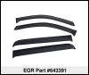 EGR 643391 | 09+ Ford F/S Pickup Crew Cab Tape-On Window Visors - Set of 4; 2009-2023 Alternate Image 1